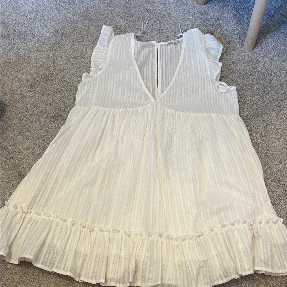 White romper dress